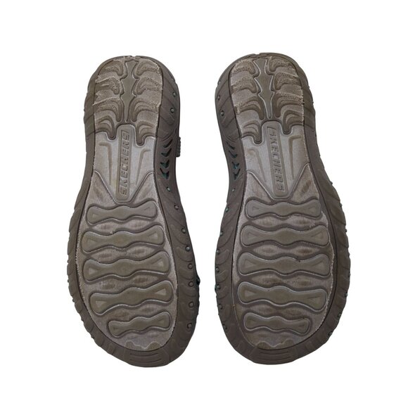 Skechers Sport Sandal Womens 6 Gray Strappy Toe Thong Reggae Fun Banter Gorpcore - Picture 7 of 10